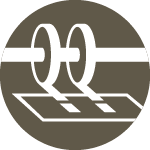 Pose d'adhésifs, machine têtes multiples