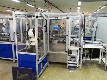 Machine de conditionnement,impression &eacute;tiquette et conditionnement.