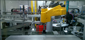 Ligne d'assemblage de cartouche Turbo automatis&eacute;e.