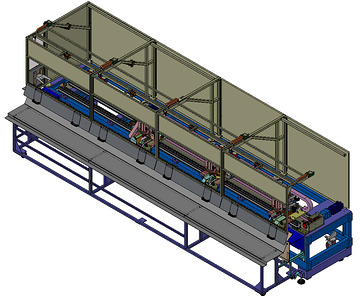 Machine de d&eacute;coupe accompagnante