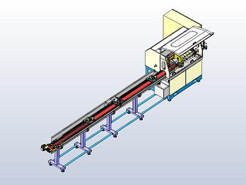 Machine de d&eacute;coupe en ligne, ensemble 3d gauche