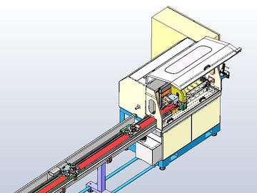 Machine de d&eacute;coupe en ligne, ensemble 3d zoom gauche