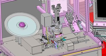 Ligne d'assemblage injecteurs, insertion bobine 2
