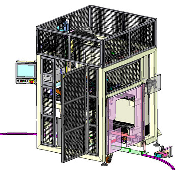 Robot Cart&eacute;sien - Portique de vissage boitier de climatisation