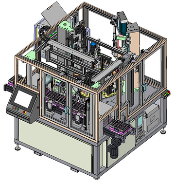 Chargement machine d'assemblage (portique implant&eacute;)