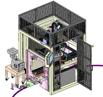 Machine de vissage boitier de climatisation, portique de vissage 2