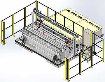 Machine de pr&eacute;paration d'affiches &agrave; partir de la bobine d'impression (d&eacute;pose ZIP)
