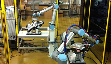 Robot Collaboratif - Robot de chargement + poste op&eacute;rateur