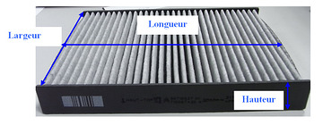 Contr&ocirc;le dimensionnel. Contr&ocirc;le filtre.